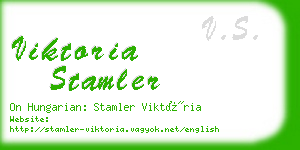 viktoria stamler business card